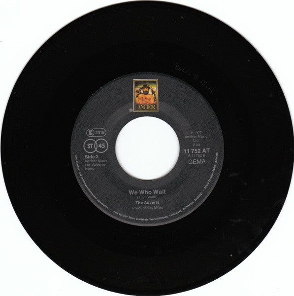 The Adverts : Safety In Numbers / We Who Wait (7", Single)