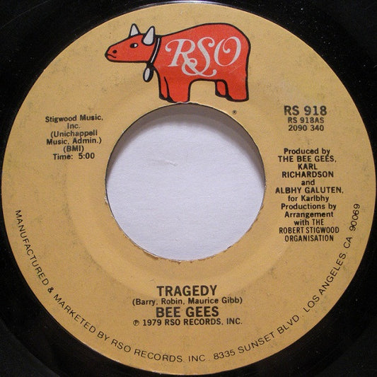 Bee Gees : Tragedy (7", Single, Styrene, PRC)