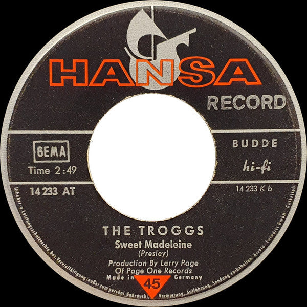 The Troggs : Evil Woman / Sweet Madeleine (7", Single, Mono)