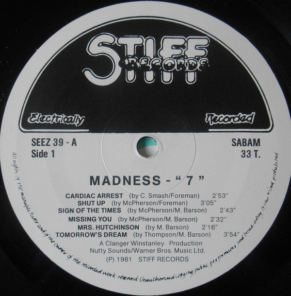 Madness : 7 (LP, Album)