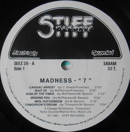 Madness : 7 (LP, Album)