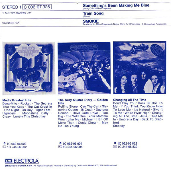 Smokie : Something's Been Making Me Blue (7", Single)