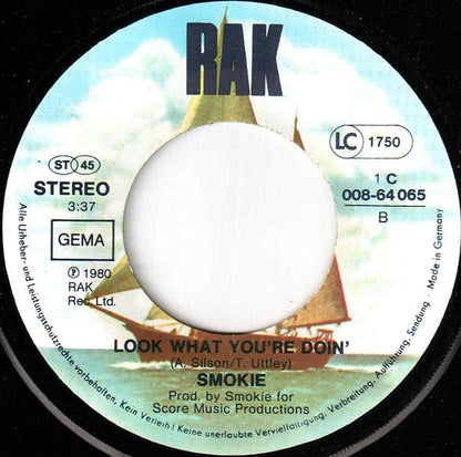 Smokie : Run To Me (7", Single)