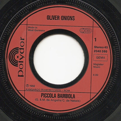 Oliver Onions : Piccola Bambola (7", Single)