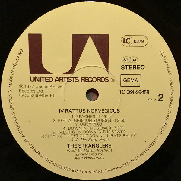 The Stranglers : IV Rattus Norvegicus (LP, Album, RE)