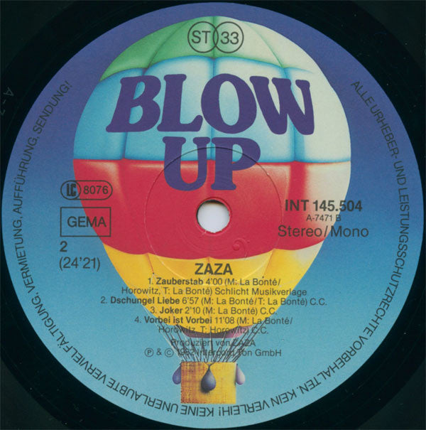 Zaza* : Zaza (LP, Album)