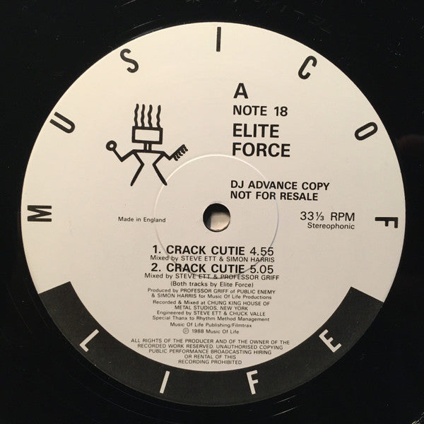 Elite Force (3) : Crack Cutie (12", Promo)