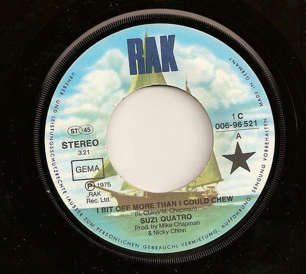 Suzi Quatro : I Bit Off More Than I Could Chew (7", Single)