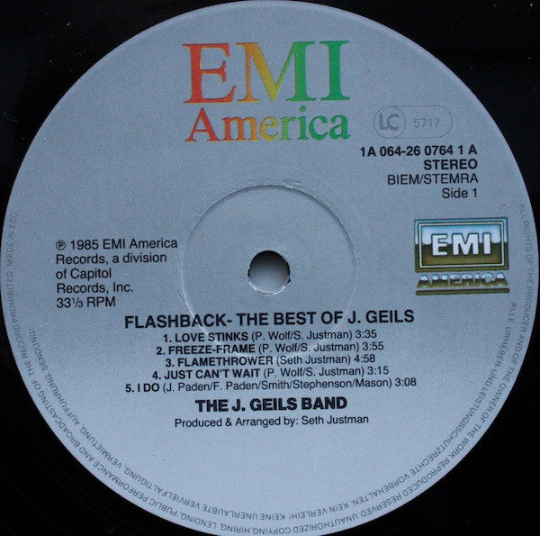 The J. Geils Band : Flashback - The Best Of J. Geils Band (LP, Comp)