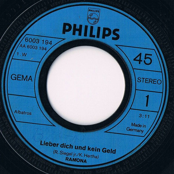 Ramona* : Lieber Dich Und Kein Geld (7", Single)