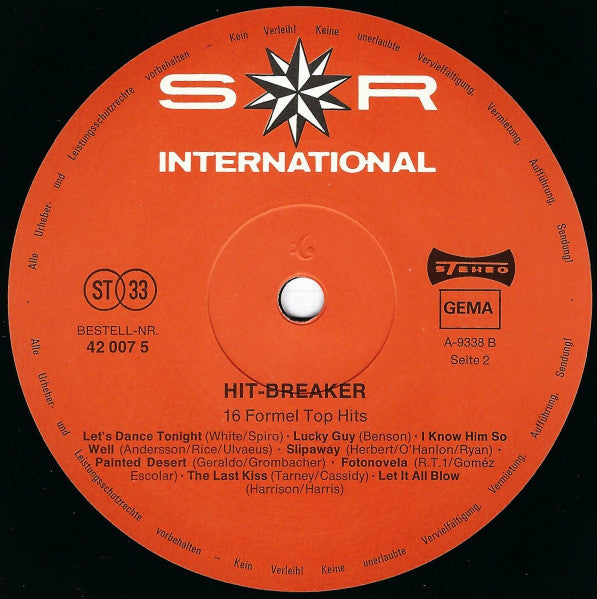 Various : Hitbreaker - 16 Formel Top Hits (LP, Comp)