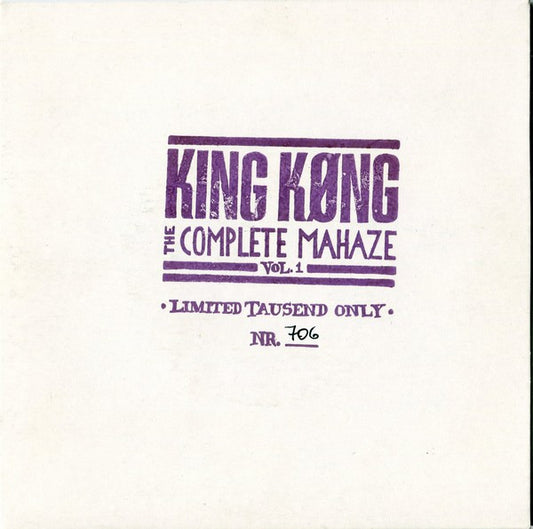 King Køng : The Complete Mahaze Vol. 1 (7", EP, Ltd, Num)