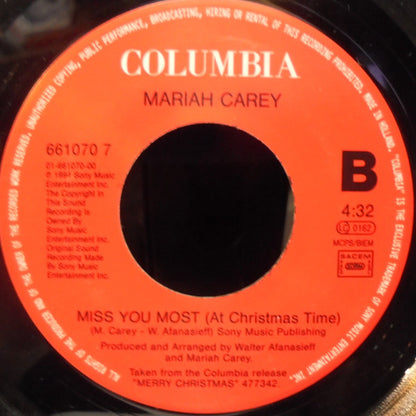 Mariah Carey : All I Want For Christmas Is You (7", Single, Jukebox)