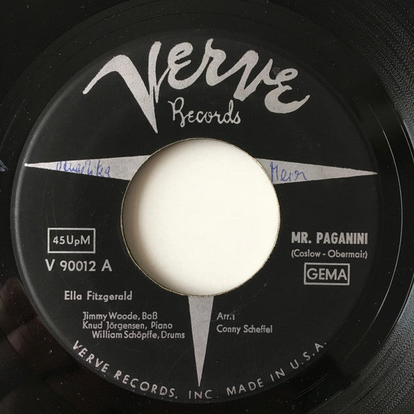 Ella Fitzgerald : Mr. Paganini / Ich Fühle Mich Crazy (7", Single)