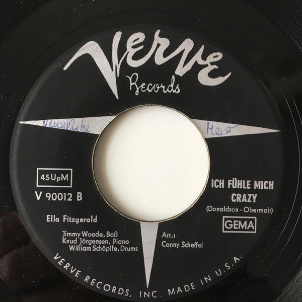 Ella Fitzgerald : Mr. Paganini / Ich Fühle Mich Crazy (7", Single)