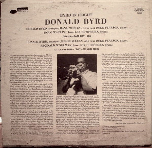 Donald Byrd : Byrd In Flight (LP, Album, RE, bla)