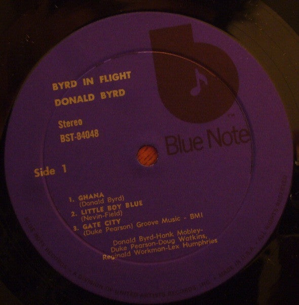 Donald Byrd : Byrd In Flight (LP, Album, RE, bla)