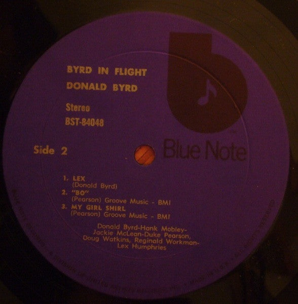 Donald Byrd : Byrd In Flight (LP, Album, RE, bla)