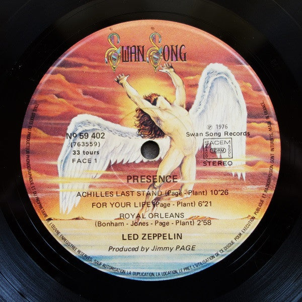 Led Zeppelin : Presence (LP, Album, Gat)