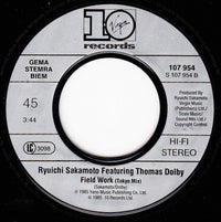 Ryuichi Sakamoto Featuring Thomas Dolby : Field Work (7", Single)