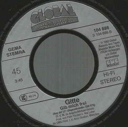 Gitte* : Ich Will Alles (7", Single)