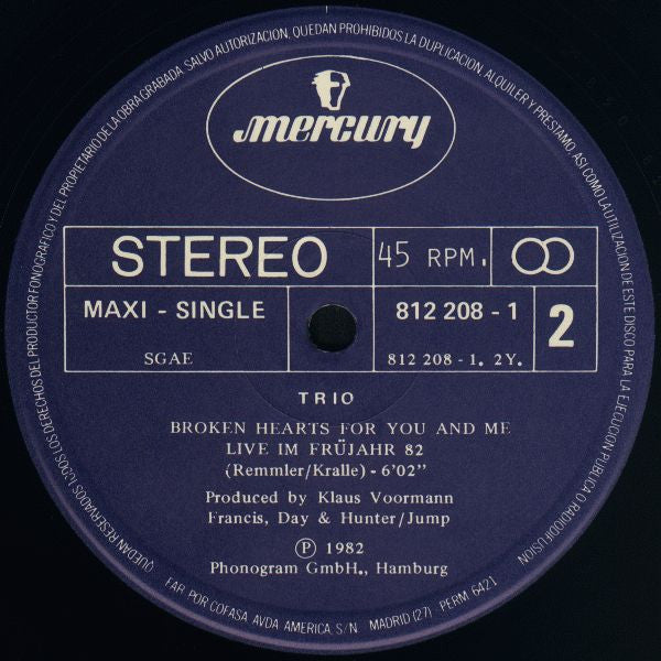 Trio : Boom Boom (12")