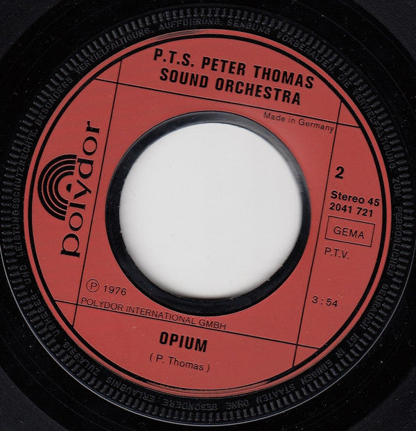 Sabrina (22) / P.T.S. Peter Thomas Sound Orchestra* : Ohne Dich Ist Es Nacht / Opium (7", Single, 2nd)
