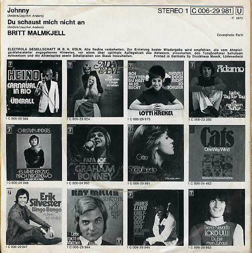 Britt Malmkjell : Johnny (7", Single)