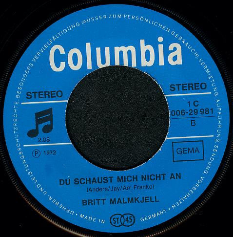 Britt Malmkjell : Johnny (7", Single)