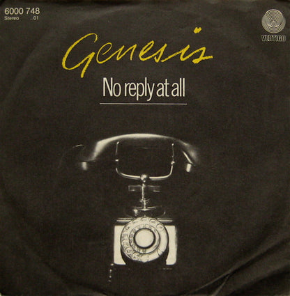 Genesis : No Reply At All (7", Single)
