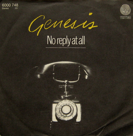 Genesis : No Reply At All (7", Single)