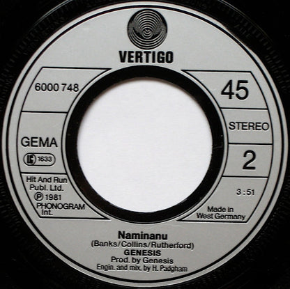 Genesis : No Reply At All (7", Single)