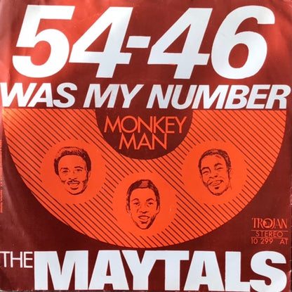 The Maytals : 54-46 Was My Number   (7", MP)