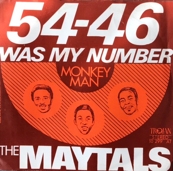 The Maytals : 54-46 Was My Number   (7", MP)