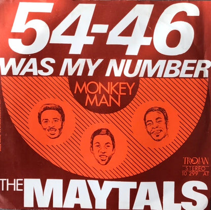 The Maytals : 54-46 Was My Number   (7", MP)