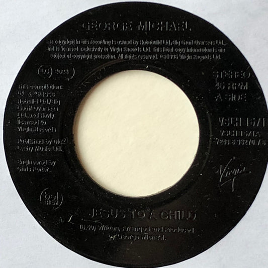 George Michael : Jesus To A Child (7", Jukebox)