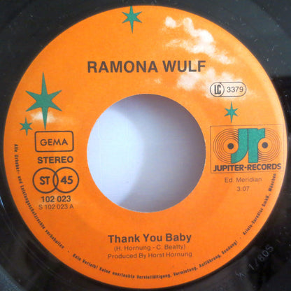 Ramona Wulf : Thank You Baby / Cats' Eye (7", Single)