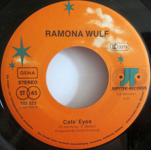 Ramona Wulf : Thank You Baby / Cats' Eye (7", Single)