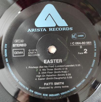 Patti Smith Group : Easter (LP, Album)