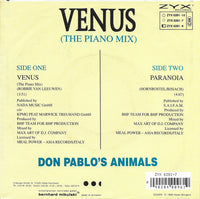 Don Pablo's Animals : Venus (The Piano Mix) (7", Single)