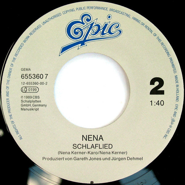 Nena (20) : Wunder Gescheh'n (7", Single)