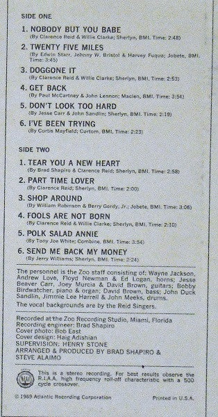 Clarence Reid : Dancin' With Nobody But You Babe (LP, Album, Ter)