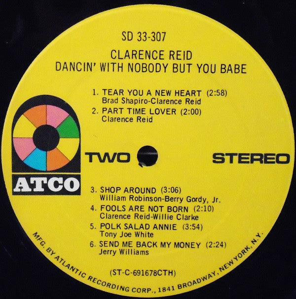Clarence Reid : Dancin' With Nobody But You Babe (LP, Album, Ter)