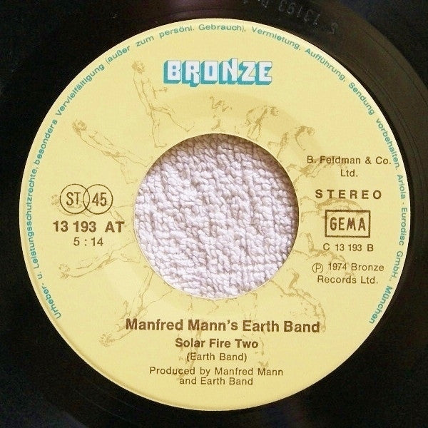 Manfred Mann's Earth Band : Father Of Day, Father Of Night / Solar Fire Two (7", Single, RP)