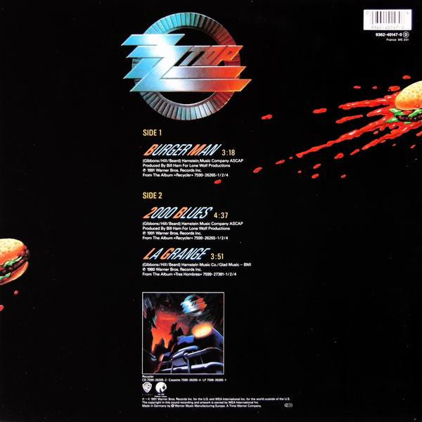ZZ Top : Burger Man (12", Maxi)