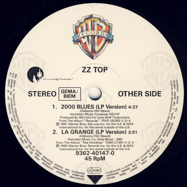 ZZ Top : Burger Man (12", Maxi)