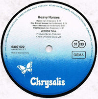 Jethro Tull : Heavy Horses (LP, Album, Tex)