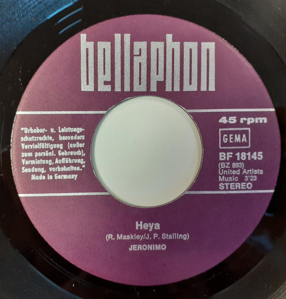 Jeronimo (2) : Heya (7", Single)