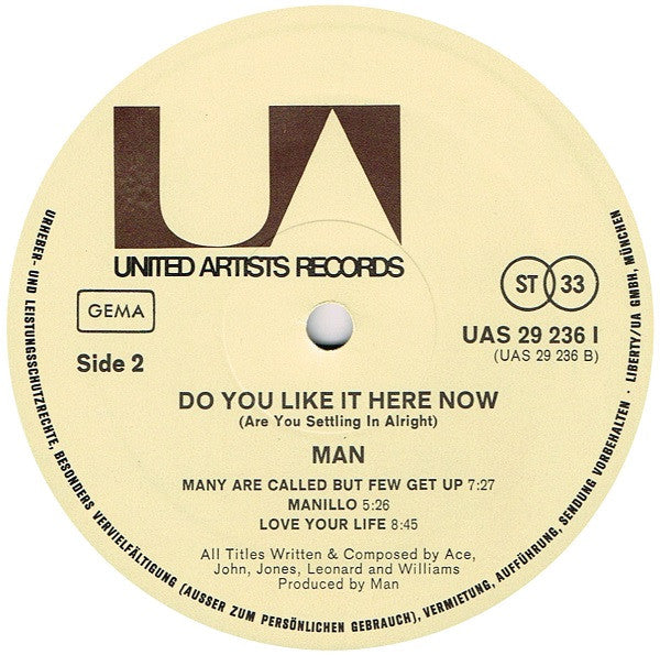 Man : Do You Like It Here Now (Are You Settling In Alright) (LP, Album)