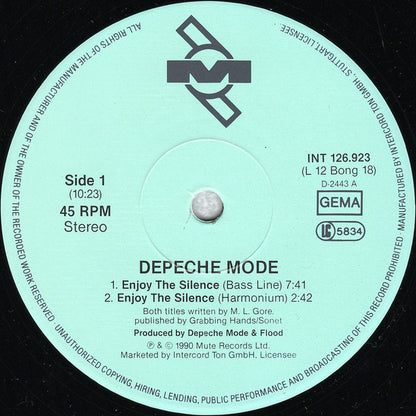 Depeche Mode : Enjoy The Silence (12", Maxi)